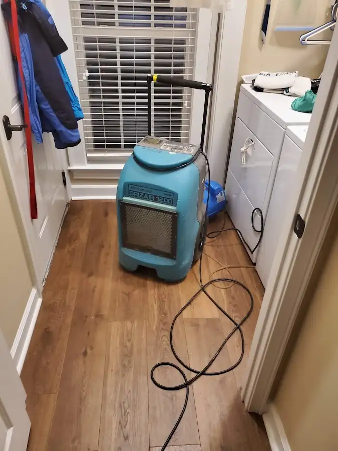 Commercial dehumidifier deployed for Flood Damage Cleanup in Lenox